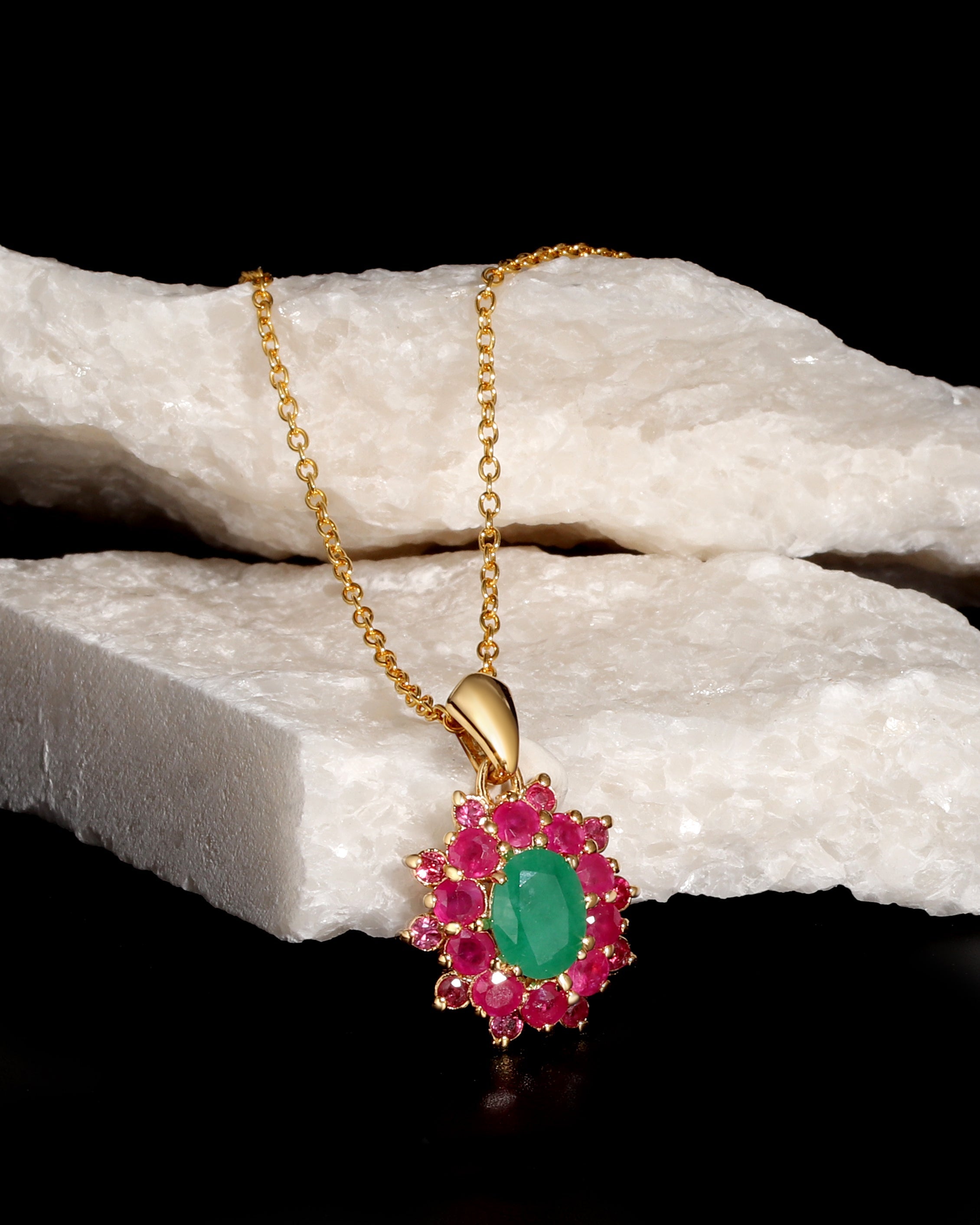 Luxury gemstone pendants handcrafted in Thailand