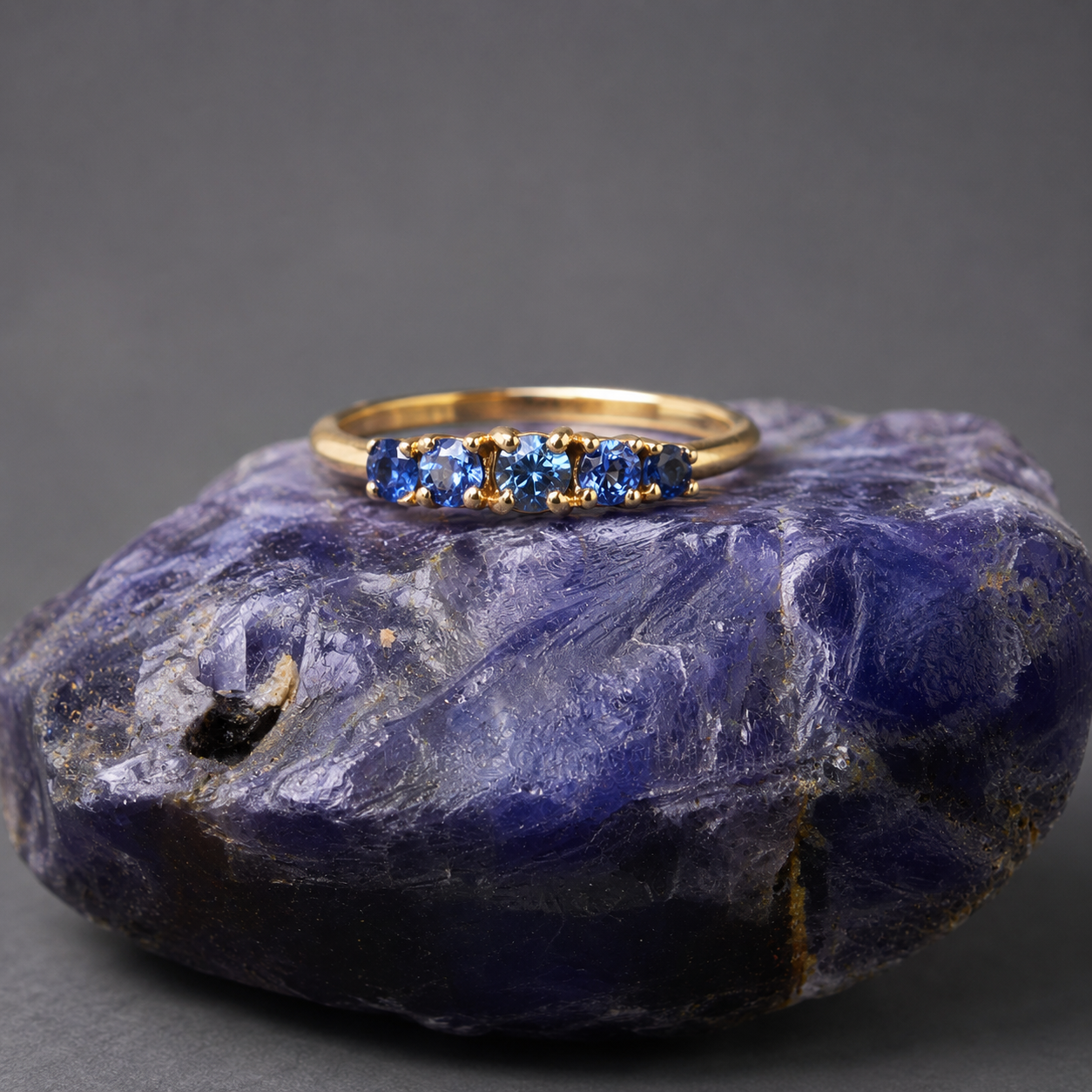 Elegant sapphire gemstone jewelry collection by Jewelry by Crimson