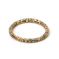 Textured gold plated band ring in 925 sterling silver