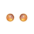 Gold plated opal stud earrings in 925 sterling silver