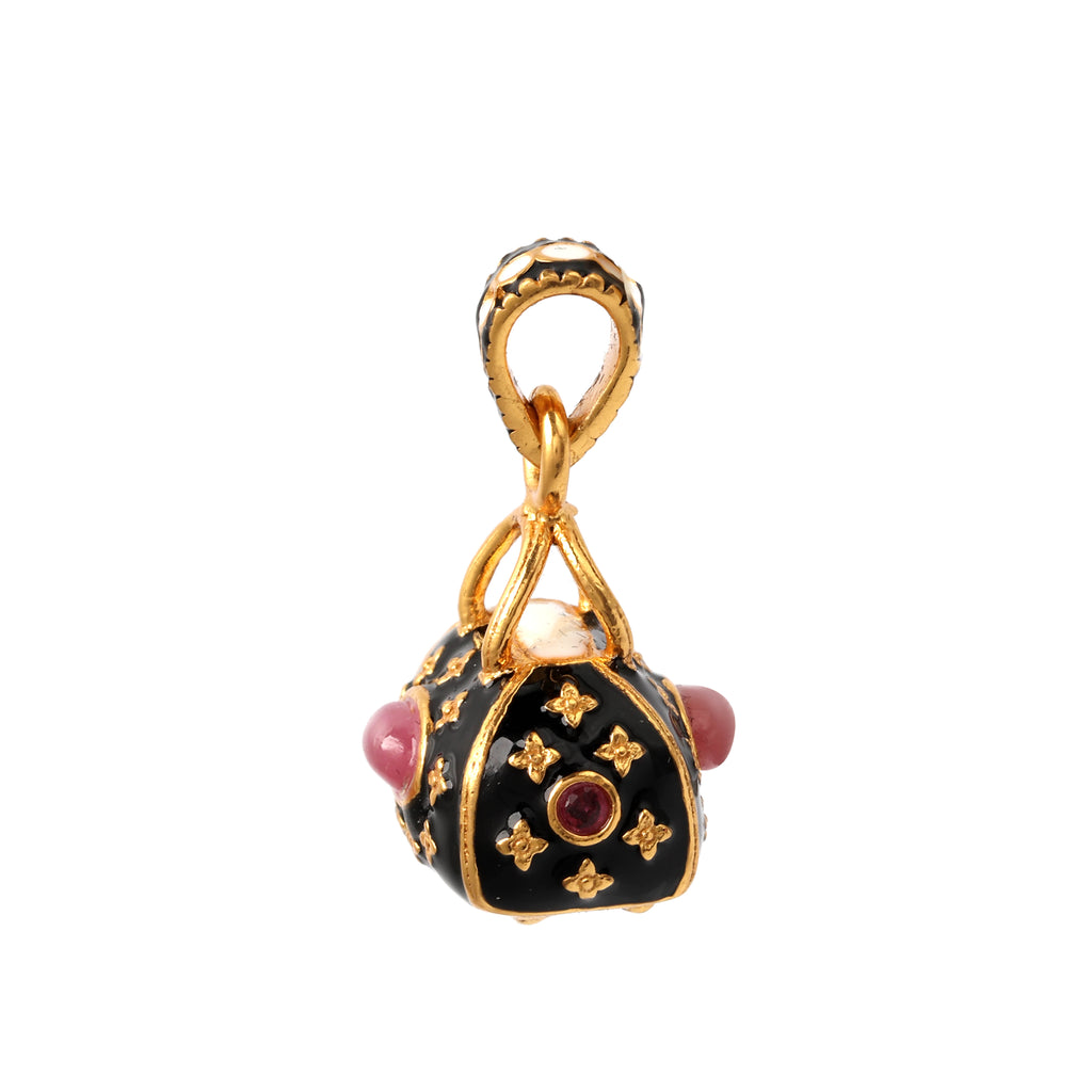Handcrafted ruby pendant in sterling silver by Jewelry by Crimson