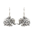 Elephant filigree earrings in 925 sterling silver