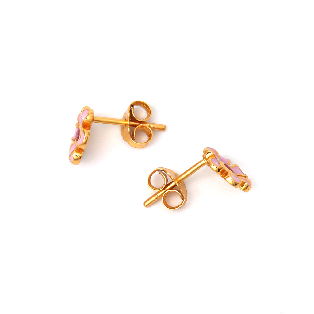 Handcrafted ruby blossom earrings by Jewelry by Crimson