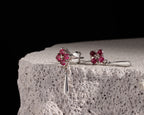 Earrings Featured on Black Background 