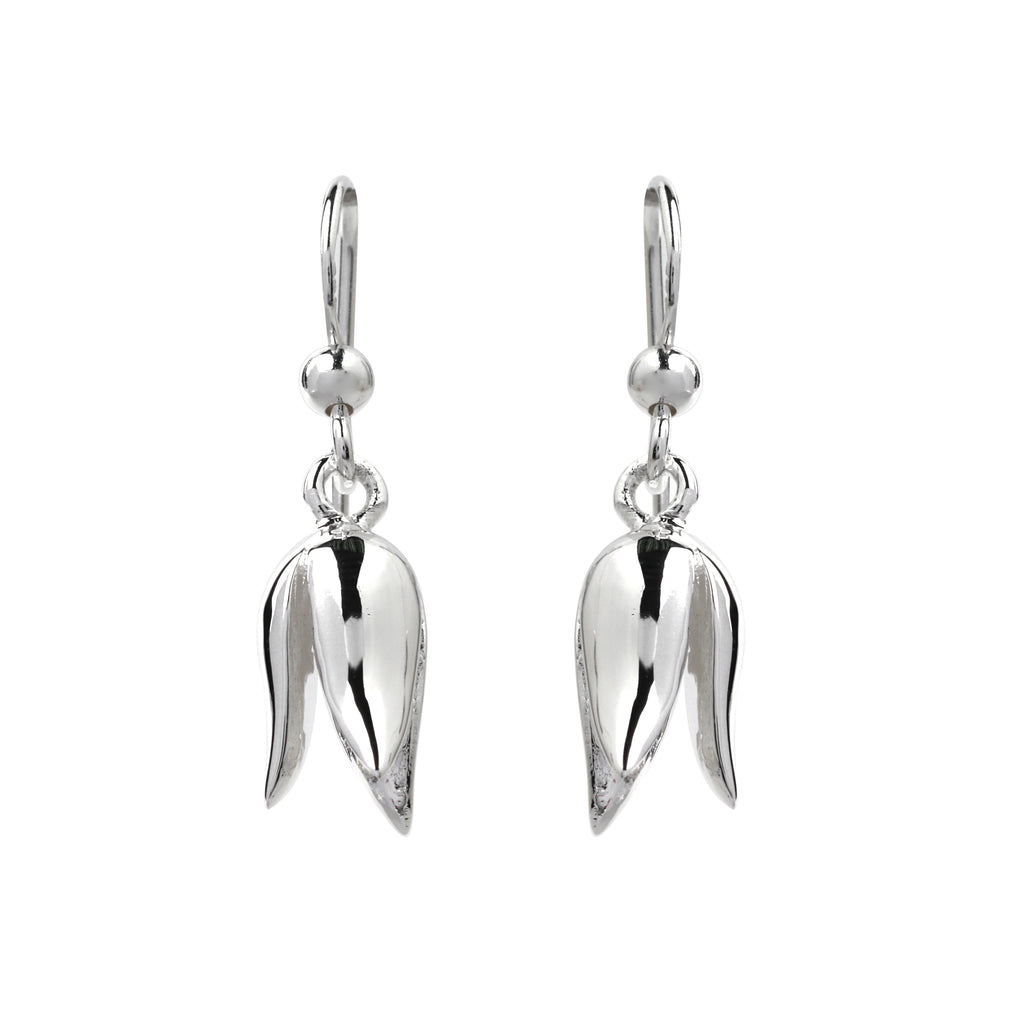 Tulip drop earrings in 925 sterling silver