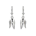 Tulip drop earrings in 925 sterling silver