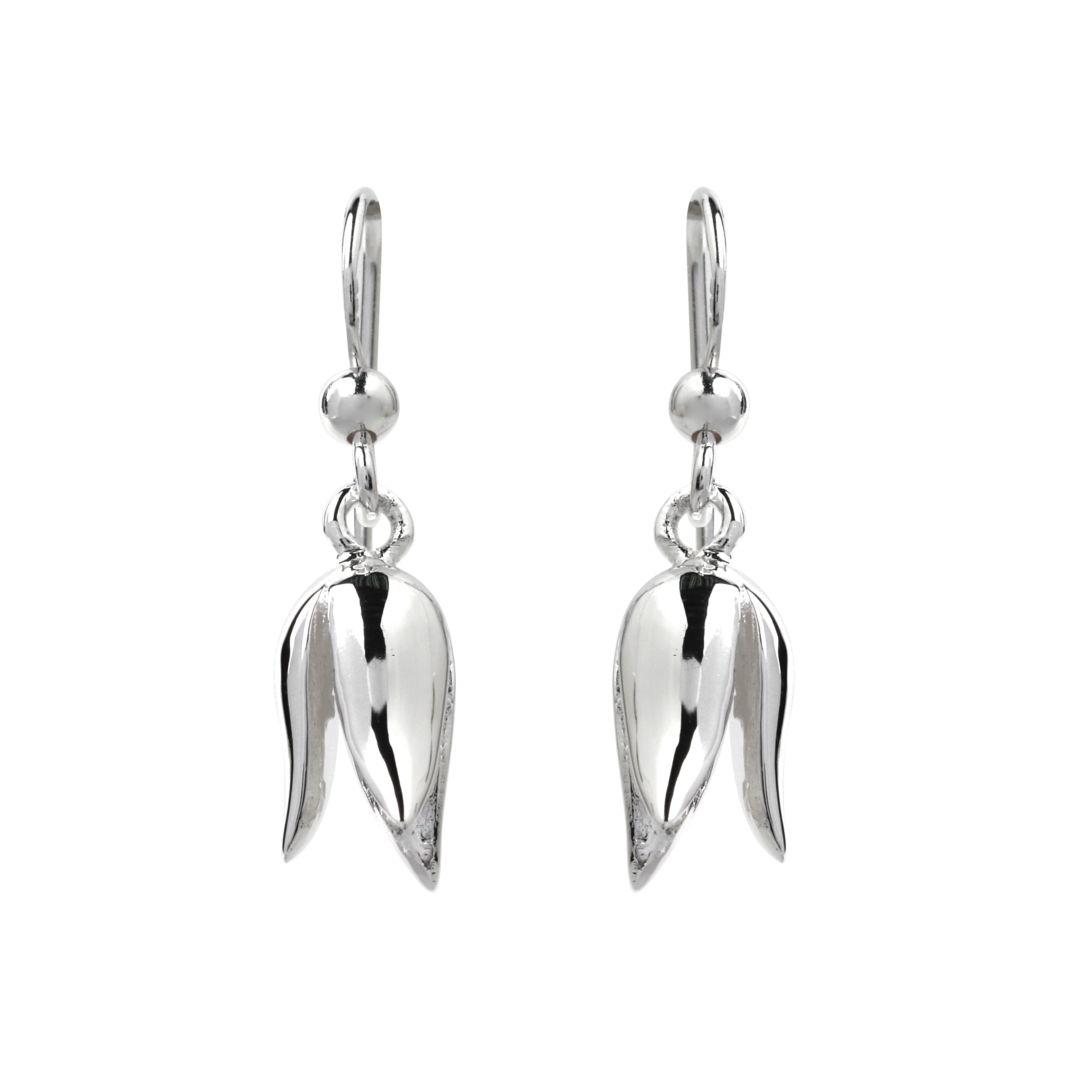 Tulip drop earrings in 925 sterling silver