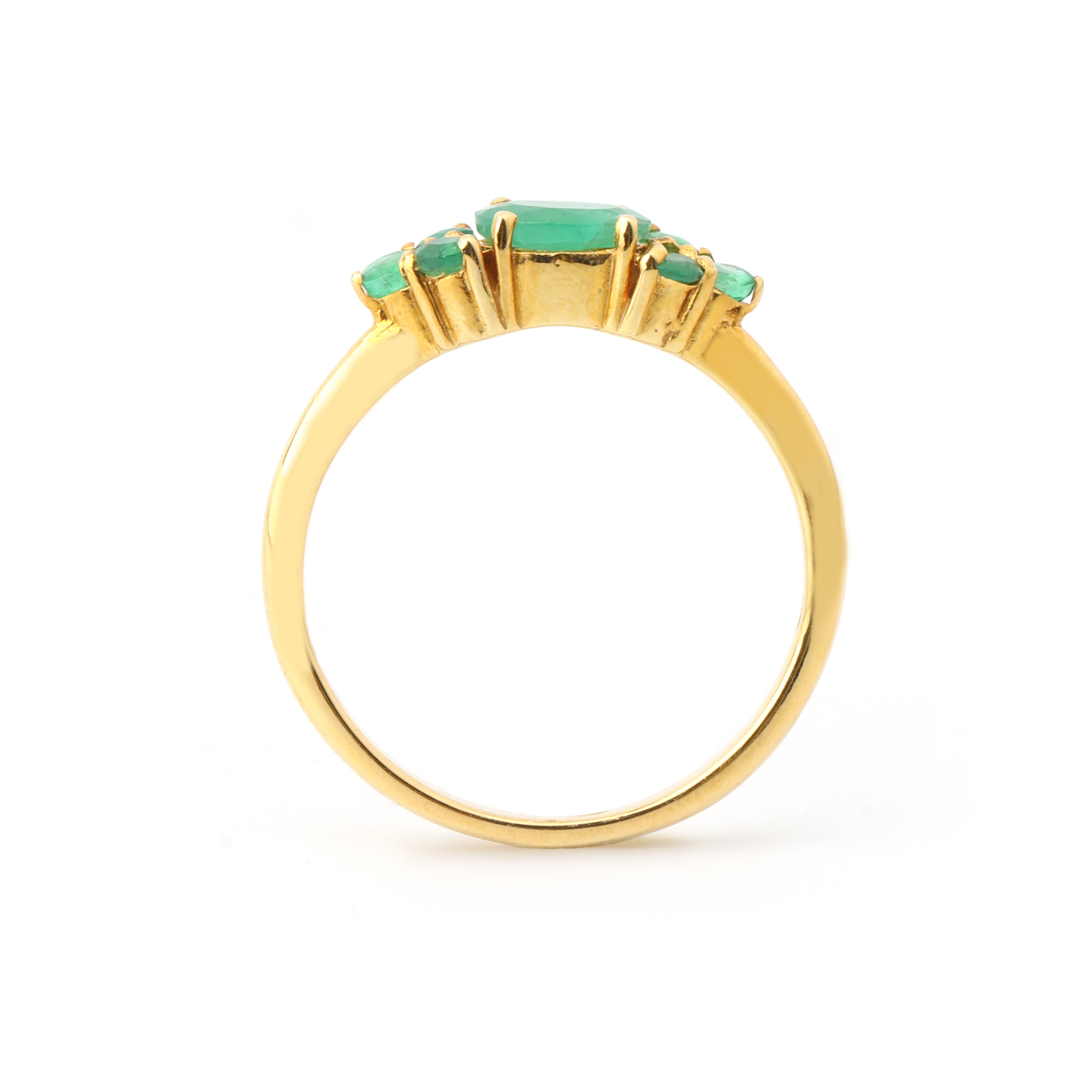 Fine emerald ring with multi stone detailing