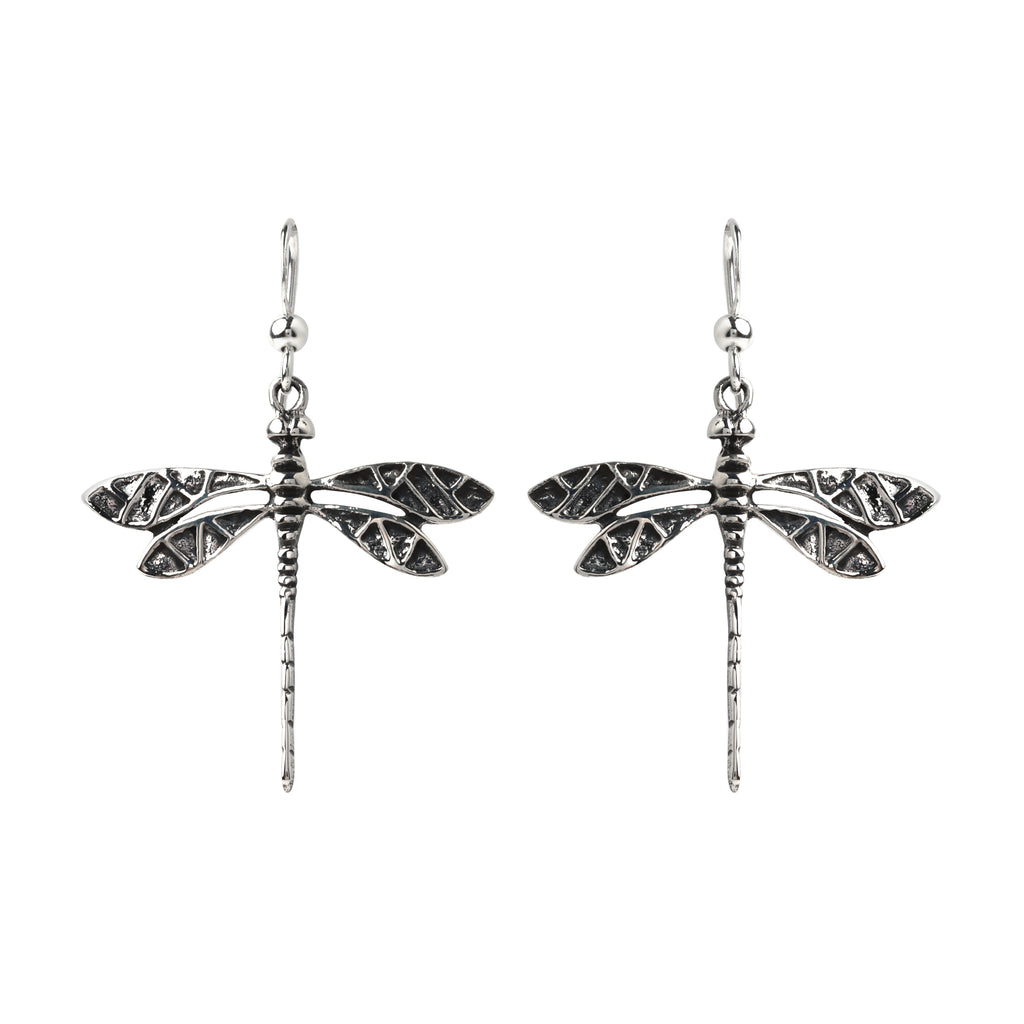 Dragonfly filigree earrings in 925 sterling silver