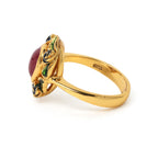 Luxury ruby statement ring handcrafted in Thailand