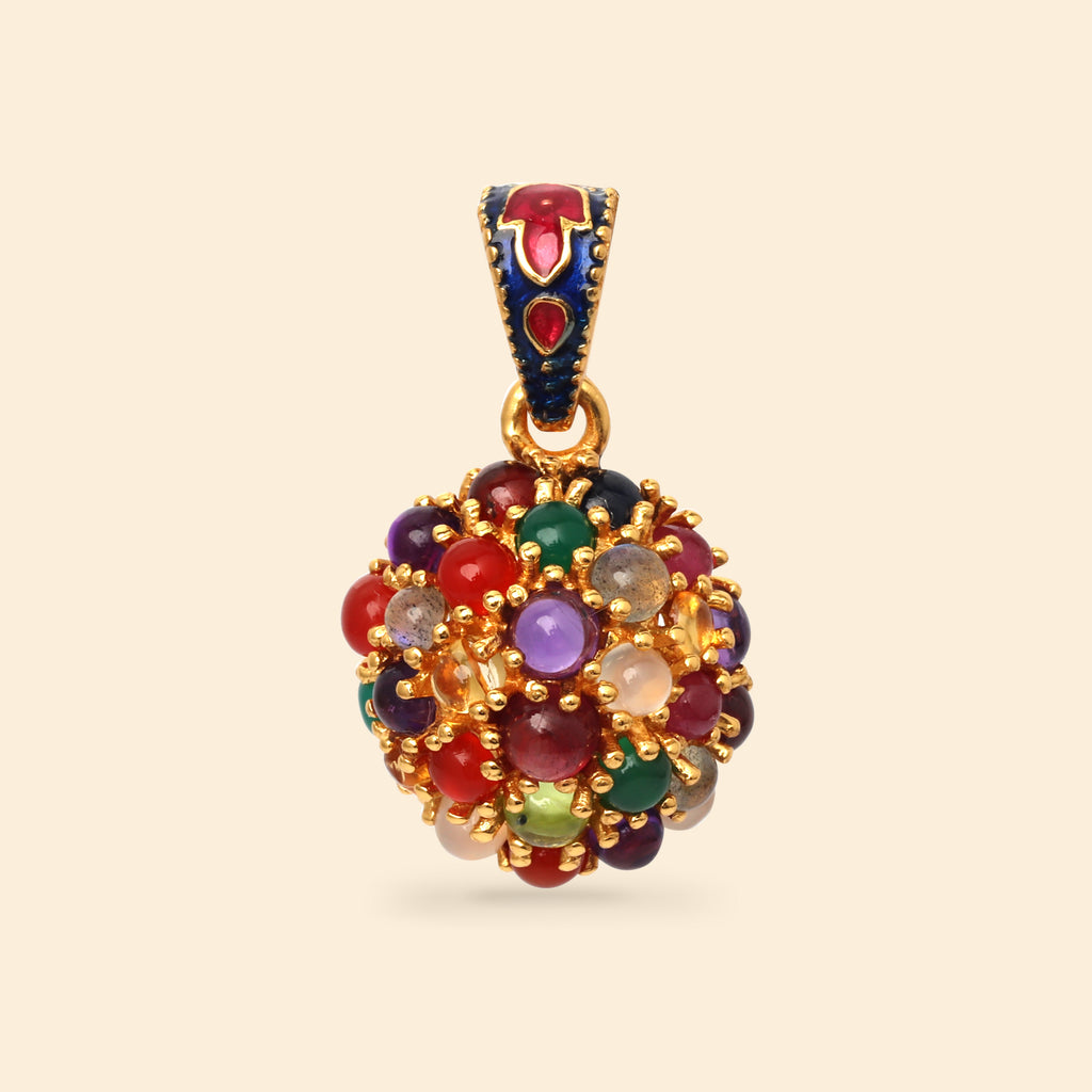 Artisan gold plated multi gemstone jewelry by Jewelry by Crimson