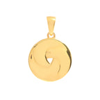 Luxury Ruby Twisted Pendant in 18K Gold-Plated Sterling Silver