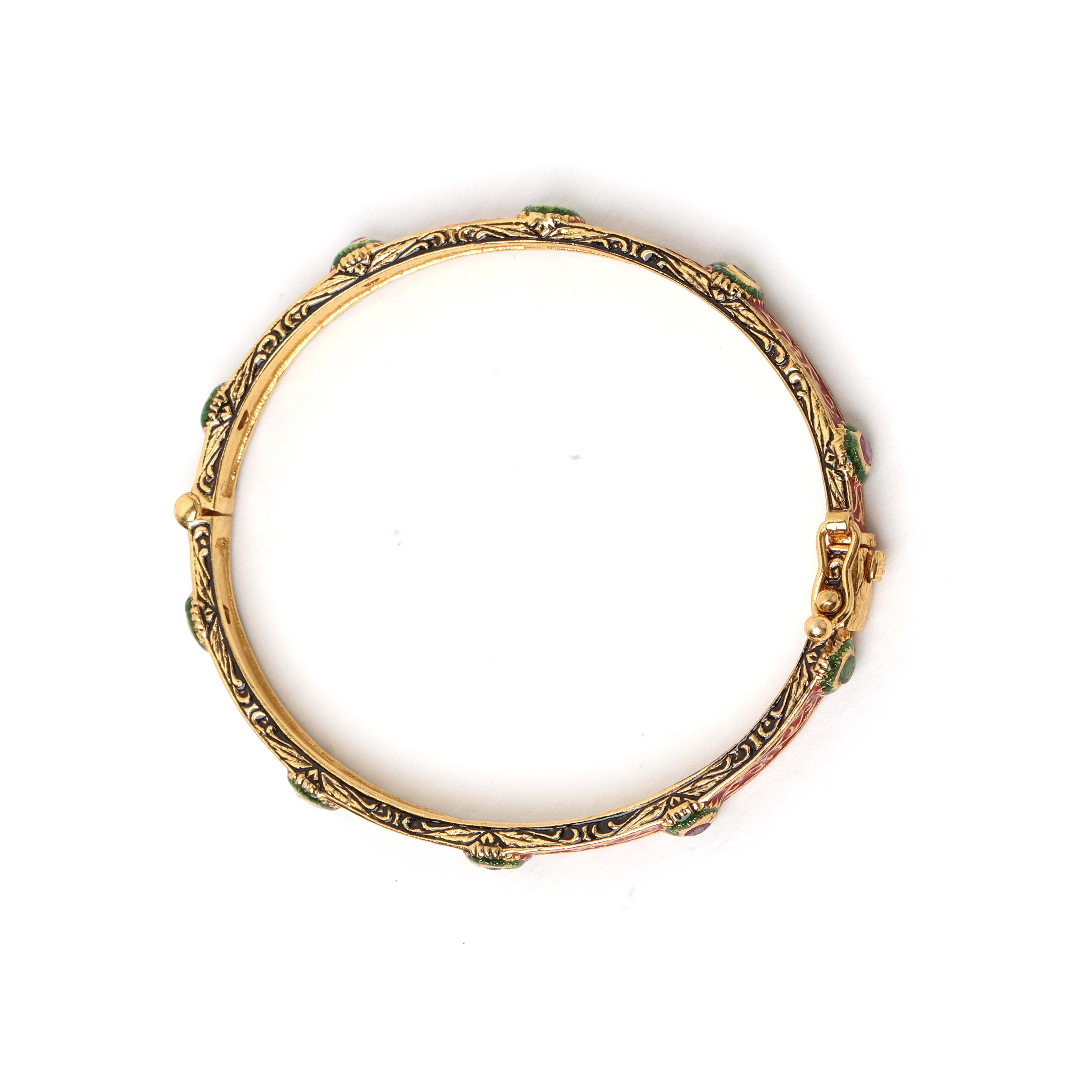 Luxury gemstone bracelet featuring emerald ruby and sapphire accents