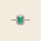 Emerald Cocktail Ring in 18K Gold