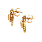 Artisan quartz earrings handcrafted in Thailand