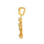 Natural Peridot Snowflake Pendant in 18K Gold-Plated Sterling Silver