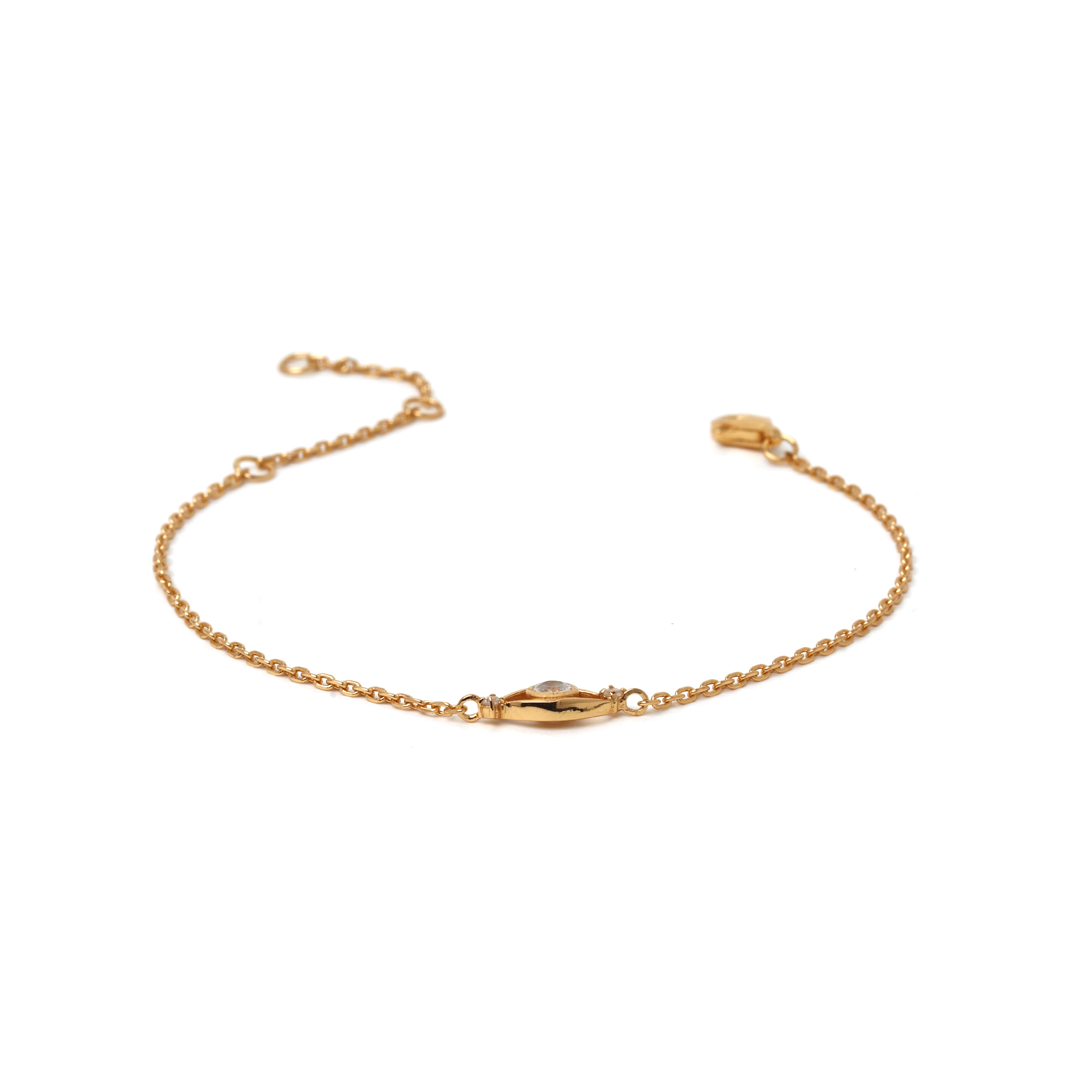 Elegant evil eye bracelet handcrafted in Thailand