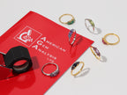 Anillo de Amatista de Siete Piedras en Oro 18K