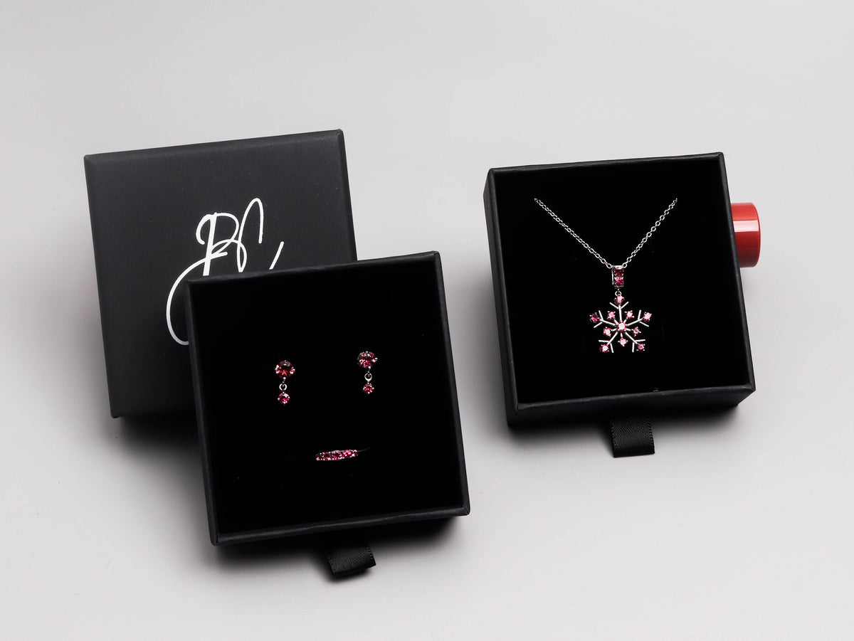 Minimalist Pink Tourmaline Dangle Earrings in 925 Sterling Silver