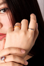 Tanzanite Five Stone Ring in 18K Gold