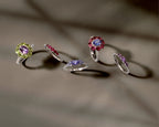 Tanzanite Seven Stone Ring in 925 Sterling Silver