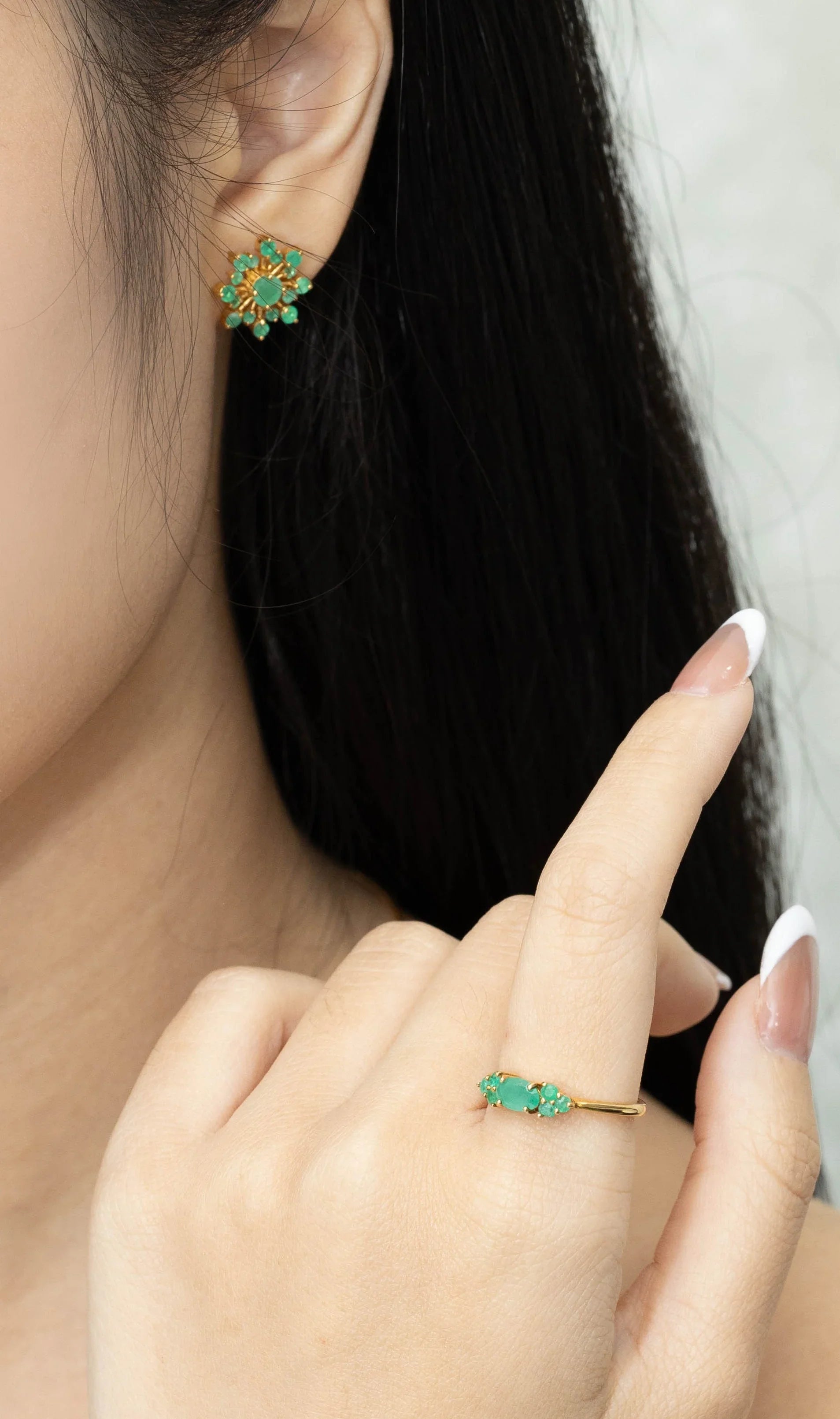 Luxury emerald earrings by Jewelry by Crimson