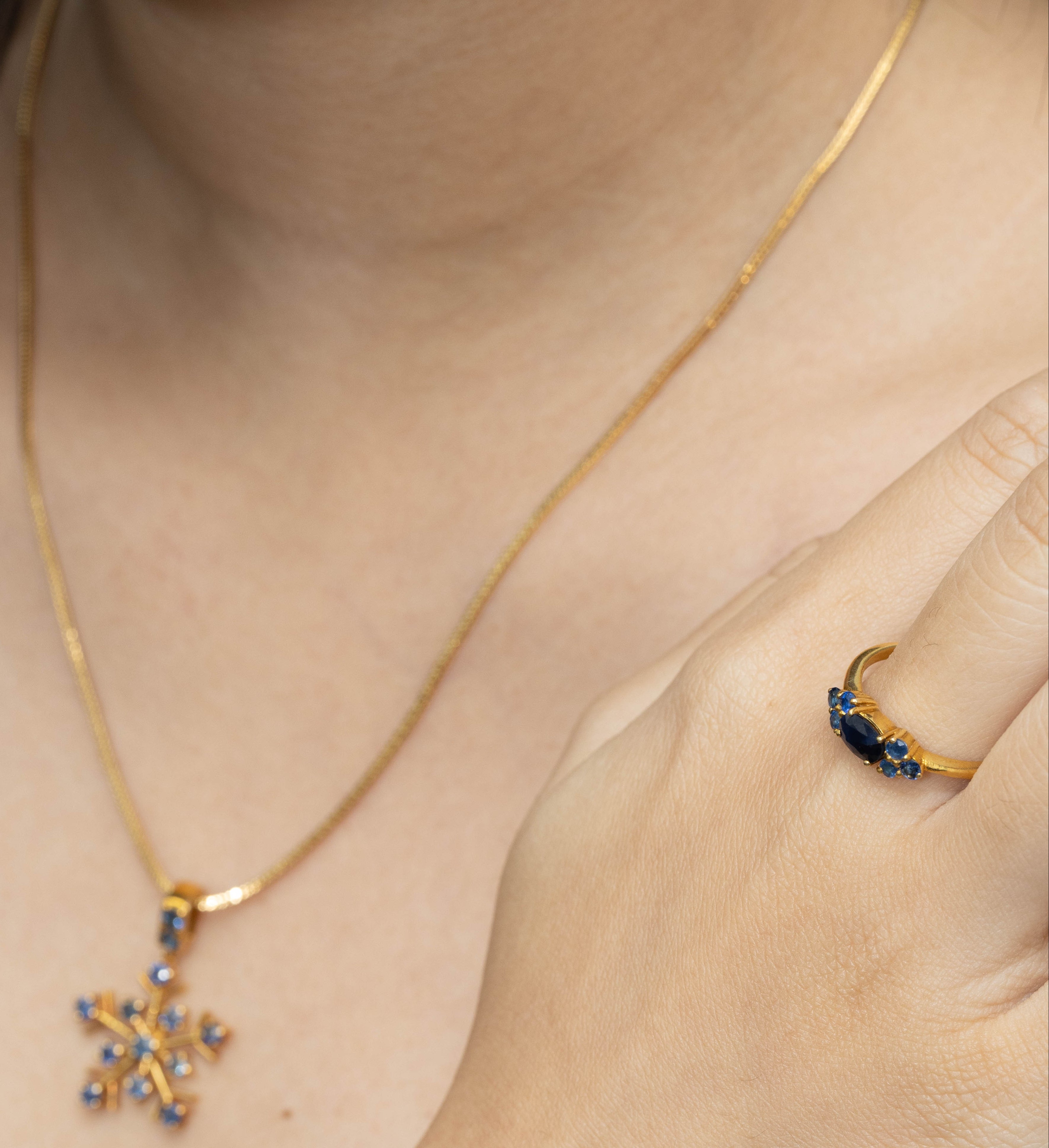Handcrafted sapphire ring by Jewelry by Crimson