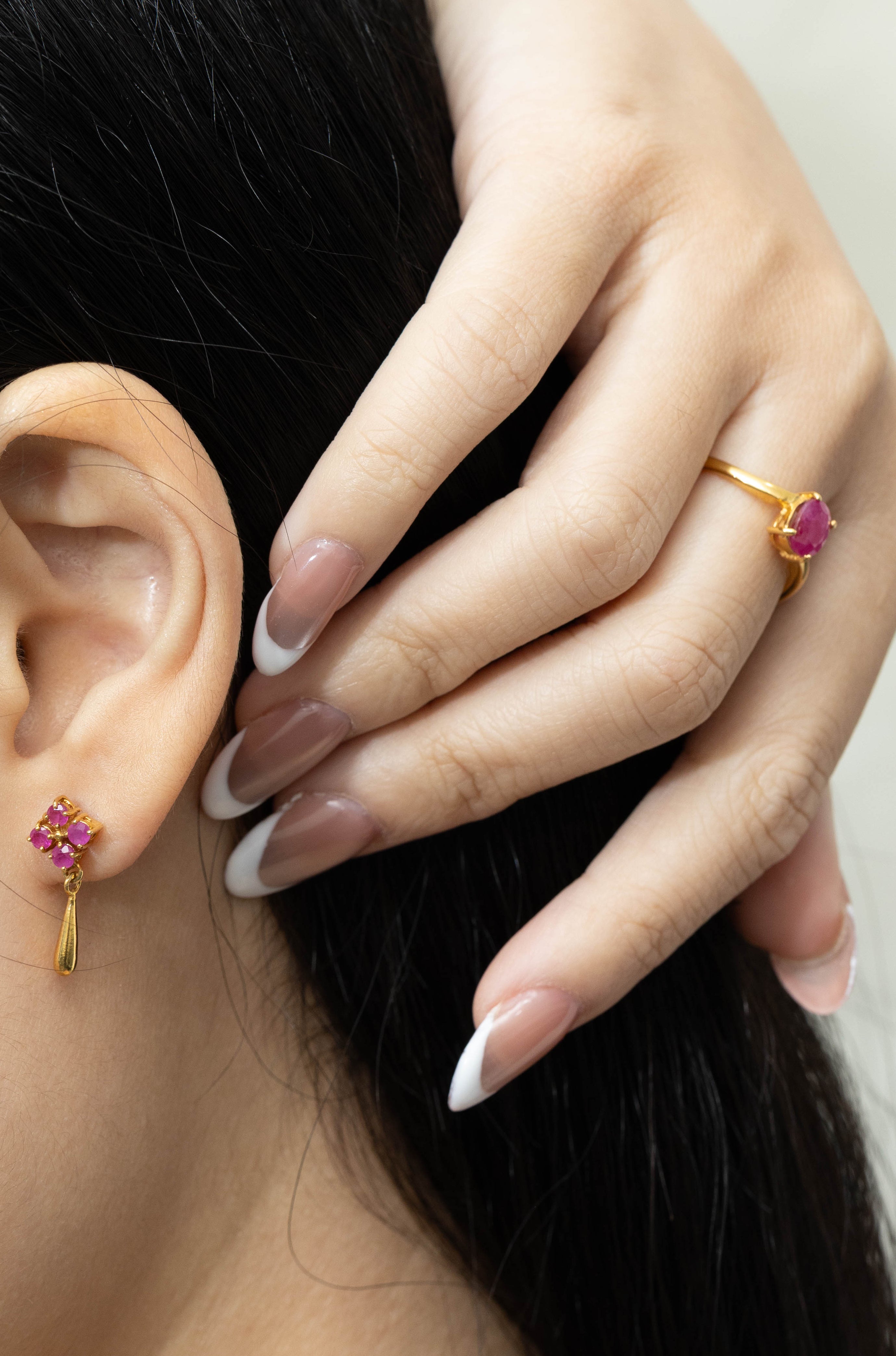 Luxury ruby drop earrings by Jewelry by Crimson