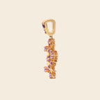 Amethyst Snowflake Pendant in 18K Gold