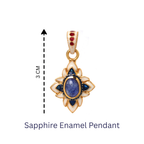 Gold plated sterling silver sapphire jewelry for women