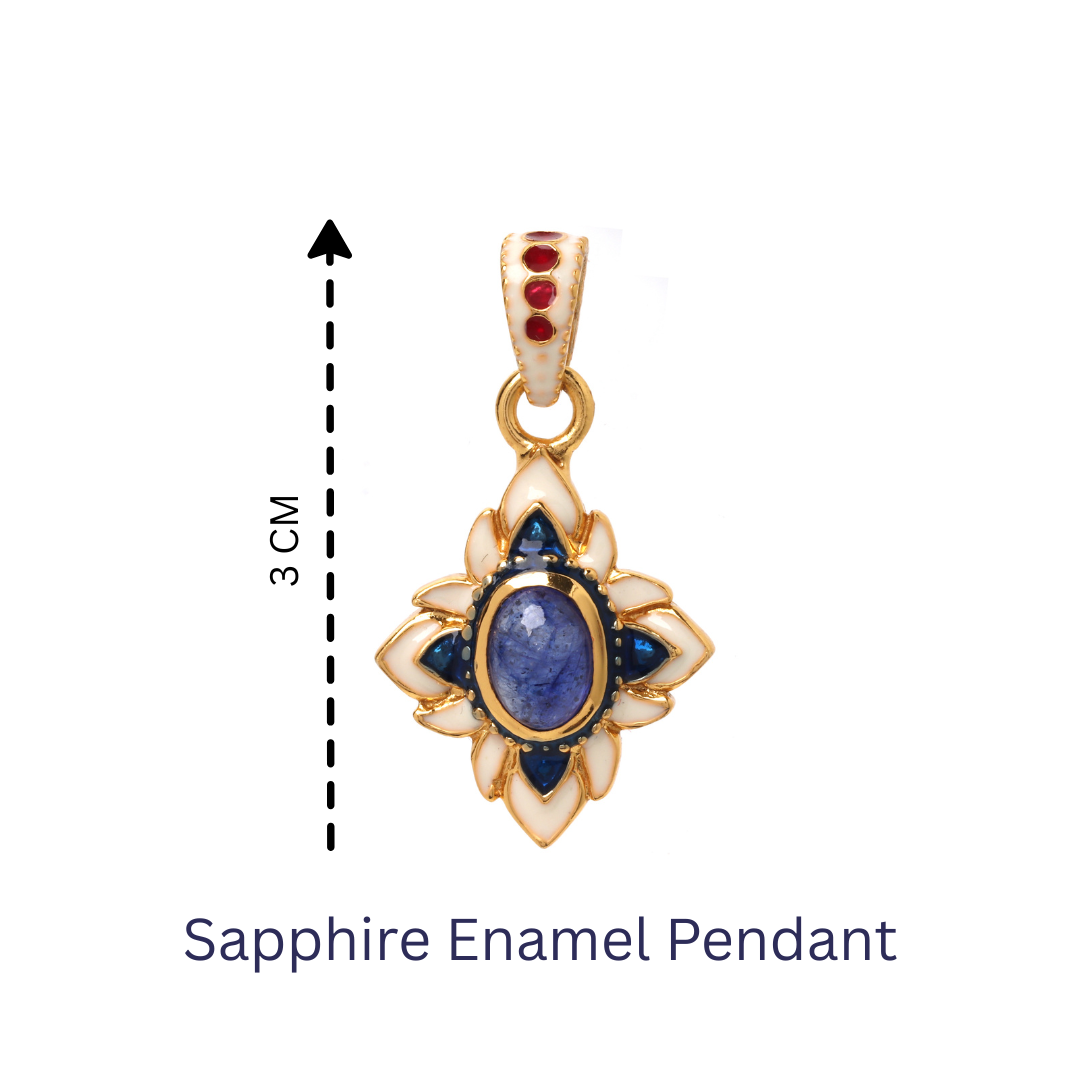 Gold plated sterling silver sapphire jewelry for women