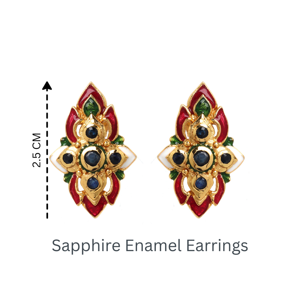 Luxury sapphire gemstone earrings for women