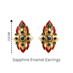 Luxury sapphire gemstone earrings for women
