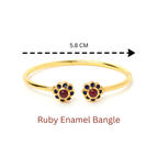 Elegant ruby bracelet for women in sterling silver