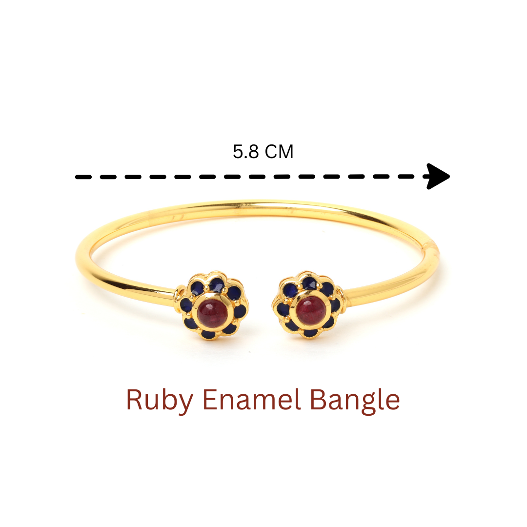 Elegant ruby bracelet for women in sterling silver
