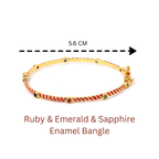 Gold plated sterling silver bracelet with natural gemstones