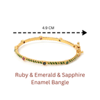 Gold plated sterling silver bracelet with natural gemstone accents
