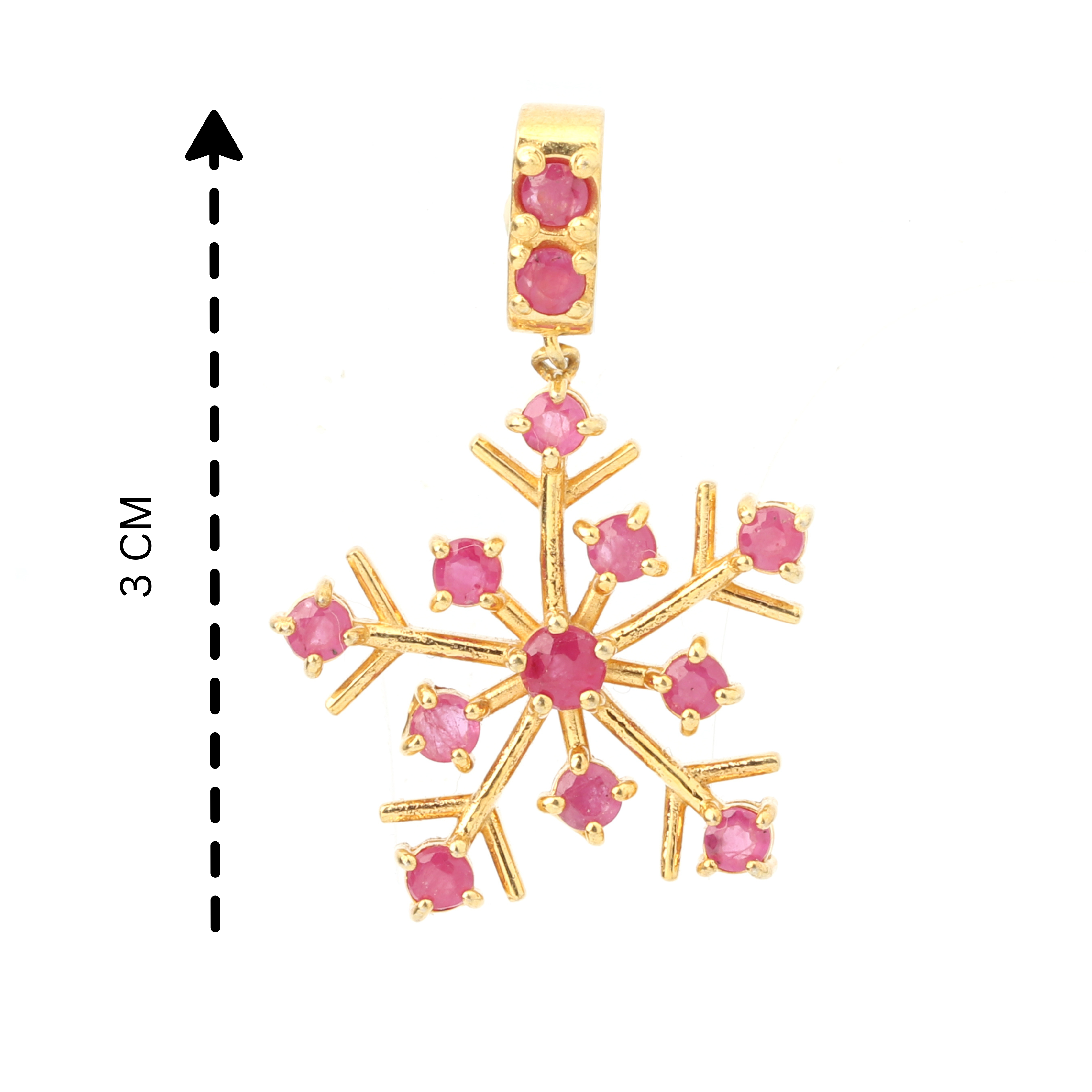 Handcrafted ruby pendant by Jewelry by Crimson
