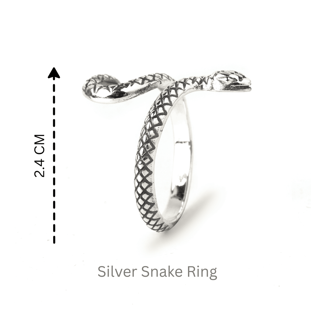 Flow-inspired snake ring crafted in 925 sterling silver, bold modern design by Jewelry by Crimson