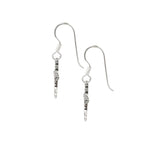 Sterling Silver Cross Dangle Earrings – Minimalist 925 Silver Drops