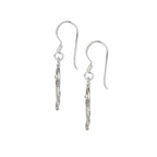 Sterling Silver Hamsa Hand Earrings – 925 Silver Protection Dangles