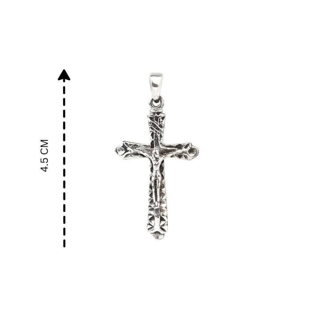 Sterling Silver Cross Pendant – Polished 925 Silver Cross Necklace Charm