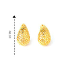 Gold Teardrop Earrings in 18K Gold-Plated Sterling Silver – Polished Drops
