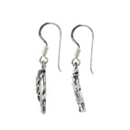 Sterling Silver Elephant Dangle Earrings – 925 Silver Good Luck Drops