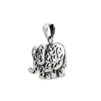 Sterling Silver Elephant Pendant – 925 Silver Good Luck Necklace Charm
