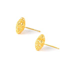 Gold Flower Earrings in 18K Gold-Plated Sterling Silver – Petite Blossoms