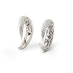 Elephant Tusk Inspired Earrings in 925 Sterling Silver – Curved Silver Drops