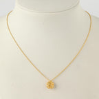 Gold Flower Necklace in 18K Gold-Plated Sterling Silver – Blossom Pendant Necklace