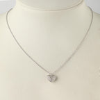 Sterling Silver Heart Necklace – Polished 925 Silver Heart Pendant Necklace