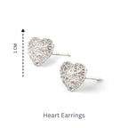 Sterling Silver Heart Earrings – Petite 925 Silver Hearts